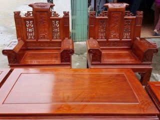 Bàn Ghế Âu Á Hộp Kiểu Cuốn Thư của Đồ Gỗ Phạm Gia