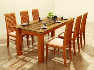 Bộ Bàn Ăn Gỗ Sồi Nga của Đồ Gỗ Phạm Gia