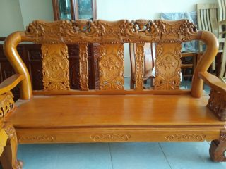 Bộ Bàn Ghế Minh Quốc Voi Tay 10 của Đồ Gỗ Phạm Gia