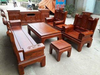 Bàn Ghế Âu Á Hộp Kiểu Cuốn Thư của Đồ Gỗ Phạm Gia