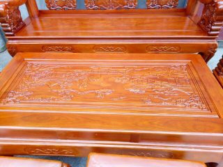 Bộ Bàn Ghế Quốc Voi Gỗ Hương Đá của Đồ Gỗ Phạm Gia