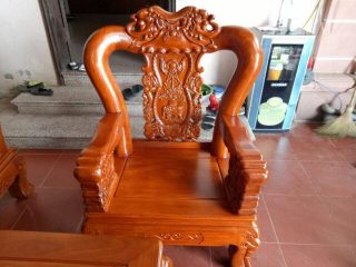Bộ Bàn Ghế Quốc Voi Gỗ Hương Đá của Đồ Gỗ Phạm Gia