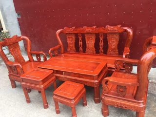 Bộ Bàn Ghế Triện Gỗ Gõ Đỏ Tay 10 của Đồ Gỗ Phạm Gia