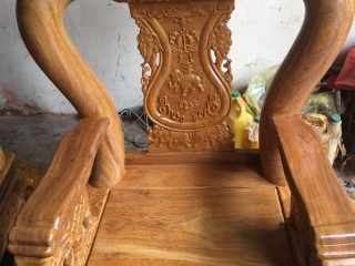 Bộ Bàn Ghế Trạm Voi của Đồ Gỗ Phạm Gia