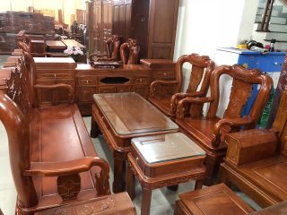 Bộ Bàn Ghế Triện Gỗ Gõ Đỏ Tay 10 của Đồ Gỗ Phạm Gia