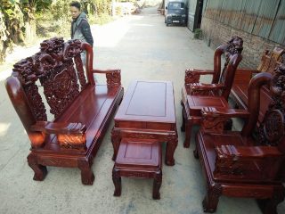 Bộ Bàn Ghế Rồng Trầu của Đồ Gỗ Phạm Gia