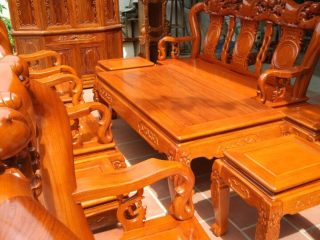 Bộ Bàn Ghế Giả Cổ Trạm Quốc Đào của Đồ Gỗ Phạm Gia