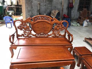 Bộ Bàn Ghế Giả Cổ Kiểu Guột của Đồ Gỗ Phạm Gia