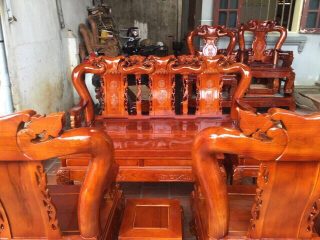 Bộ Bàn Ghế Gỗ Sồi của Đồ Gỗ Phạm Gia