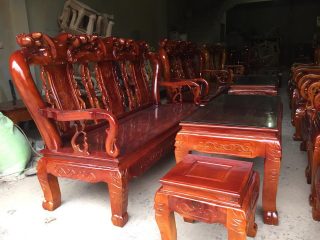 Bàn Ghế Minh Đào Gỗ Xà Cừ của Đồ Gỗ Phạm Gia