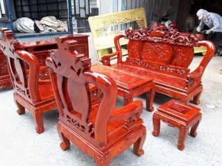 Bộ Bàn Ghế Nghê Đỉnh của Đồ Gỗ Phạm Gia