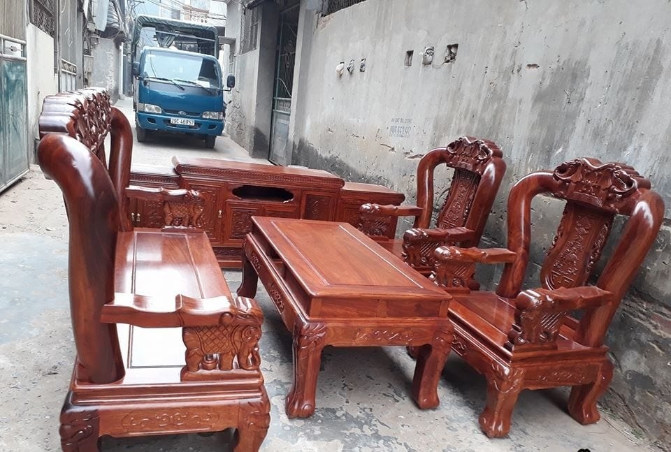 Bàn Ghế Quốc Voi của Đồ Gỗ Phạm Gia