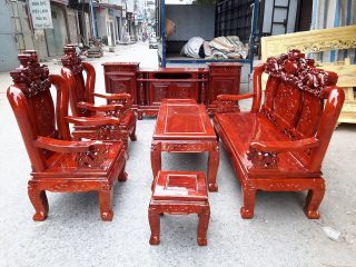 Bộ Bàn Ghế Nghê Đỉnh của Đồ Gỗ Phạm Gia