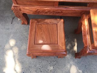 Bộ Bàn Ghế Đào Tay 12 Gỗ Hương Vân của Đồ Gỗ Phạm Gia