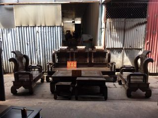 Bàn Ghế Tần Thủy Hoàng Tay 14 của Đồ Gỗ Phạm Gia