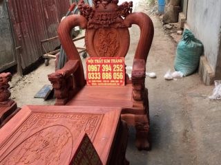 Nghê Đỉnh Hương Đỏ Nam Phi của Đồ Gỗ Phạm Gia