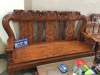 Bộ bàn ghế Minh quốc voi tay 12 gỗ hương đá 6 món (Anh Thực, Hà Nội)