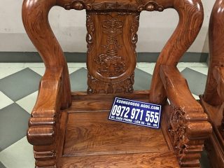 Bộ bàn ghế Minh quốc voi tay 12 gỗ hương đá 6 món (Anh Thực, Hà Nội)