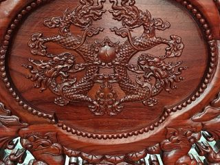 Bộ bàn ghế Nghê Bảo Đỉnh 10 món gỗ hương đỏ (Anh Đức, Hà Giang)