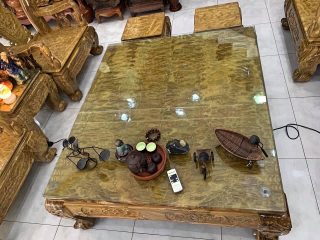 Bộ ghế 10 món mẫu quốc đào nu nghiến hàng siêu khủng (Anh Toản, Hà Nội)