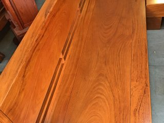 Bộ sofa góc phòng khách 7 món gỗ gõ đỏ cà te (Anh Vũ, Hà Nội)