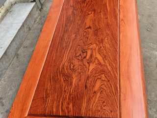 Bộ bàn ghế Tần Thủy Hoàng gỗ hương đá tay 12cm (Bác Tám, Thái Nguyên)