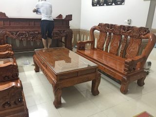 Bộ bàn ghế Minh quốc voi chiến gỗ cẩm chỉ (Anh Đăng, Phú Thọ)