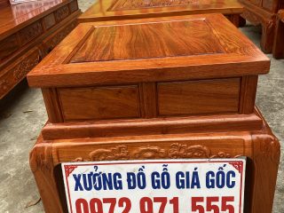 Bộ bàn ghế Khổng Tử gỗ hương đá 6 món (Chú Ninh, Phú Thọ)