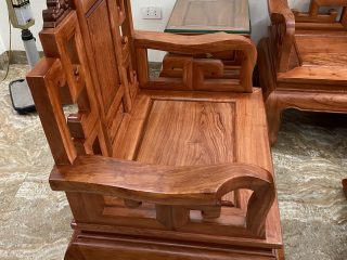 Bộ bàn ghế Sơn Thủy gỗ hương đá 6 món (Anh Quyết, Nghệ An)