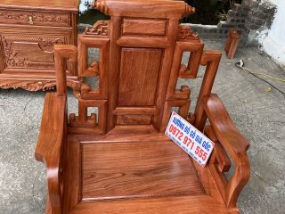 Bộ bàn ghế Sơn Thủy gỗ hương đá 6 món (Anh Quyết, Nghệ An)