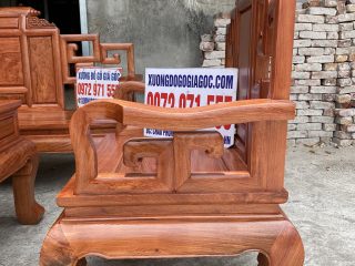 Bộ bàn ghế Sơn Thủy gỗ hương đá 6 món (Anh Quyết, Nghệ An)