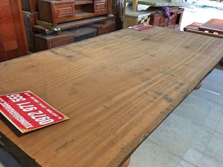 Chiếu ngựa nguyên tấm gỗ xoan đào 260x160x20cm (Anh Khoát, Phú Thọ)