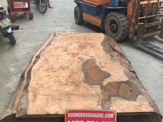 Phản gỗ nguyên tấm gỗ xoan đào 1m8x2m dày 20cm (Anh Hướng, Bắc Ninh)