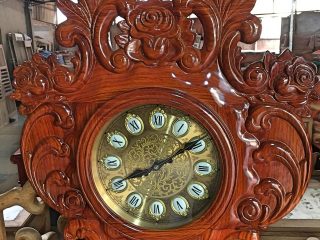 Đồng hồ cây đàn gỗ hương vân 180x60cm (Anh Hưng, Lạng Sơn)