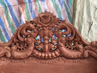 Bàn ghế hoàng gia chân 14 bọc nỉ dát vàng (Anh Vĩnh, Hải Phòng)