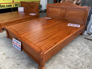 Giường ngủ 1m8x2m gỗ hương đá hàng siêu dày dặn (Bác Lương, Quảng Ninh)