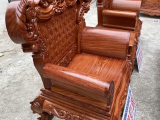 Bộ bàn ghế Hoàng Gia 6 món gỗ hương đá (Anh Quang, Thái Nguyên)