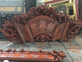 Hoành phi câu đối gỗ gụ (Chú Kháng, Hà Nội)