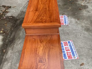 Kệ tivi sofa 2m4 gỗ hương đá chọn vân siêu đỉnh (Anh Quang, Sơn La)