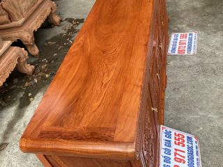 Kệ phẳng 2m4 đóng thành tủ 6 cánh đục tứ quý siêu đẹp