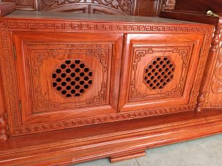 Kệ vát 2m4 đồng tiền gỗ hương đá rất sang trọng (Anh Danh, Hà Nội)