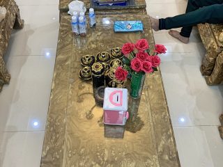 Siêu phẩm bộ bàn ghế 10 món Minh Quốc Đào nu nghiến tay 12 (Chú Sơn, Quảng Ninh)