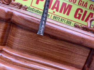 Bộ bàn ghế Minh Quốc Voi 10 món tay voi đặc chương liền khối (Anh Cường, Bắc Giang)