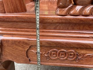 Bộ bàn ghế Minh Quốc Voi 10 món tay voi đặc chương liền khối (Anh Cường, Bắc Giang)