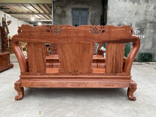 Bộ bàn ghế phòng khách 6 món mẫu quốc voi tay 12cm hàng dày dặn