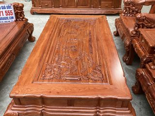 Bộ bàn ghế phòng khách 6 món mẫu quốc voi tay 12cm hàng dày dặn