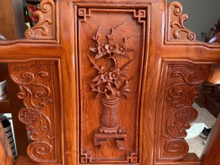 Siêu phẩm bộ ghế Tần Thuỷ Hoàng tay cột 16cm liền khối (Anh Bắc, Hải Dương)