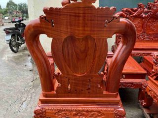 Bộ bàn ghế nghê đỉnh phượng hóa 9 món gỗ hương đá (Anh Lộc, Hà Nội)