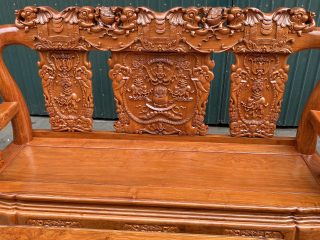 Bộ bàn ghế Minh quốc voi chiến 10 món gỗ hương đá hàng vip (Chú Nghiệp, Thanh Hóa)