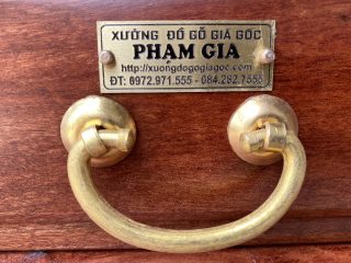 Bộ bàn ghế Hoàng Gia v3 chân 14cm gỗ hương đá đục sâu 1.5cm (Chú Tiệp, Bắc Ninh)